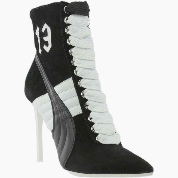 NEW RARE! PUMA Women's x Rihanna Sneaker Booties Heels sz 10 / 11 - Picture 4 of 16